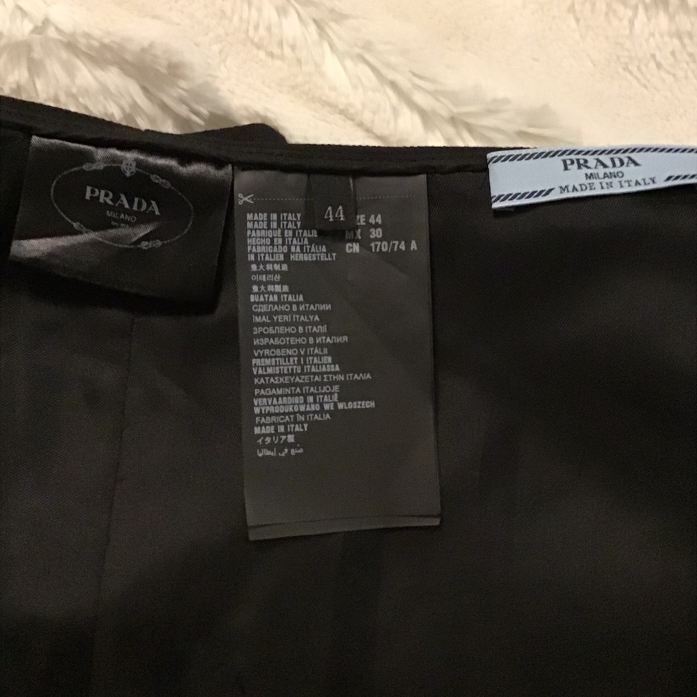 Prada black skirt size 44 US 8 - Picture 3 of 8